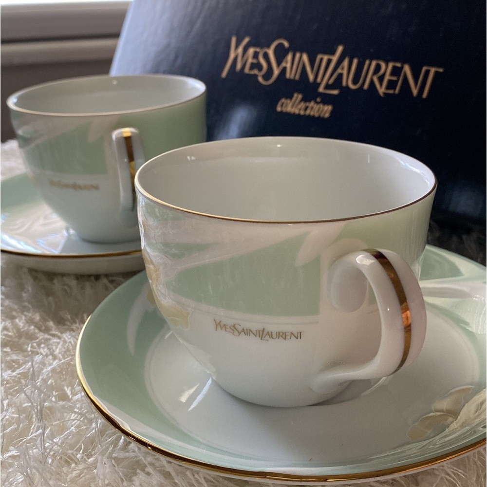 Yves Saint Laurent Collection cups and saucers
